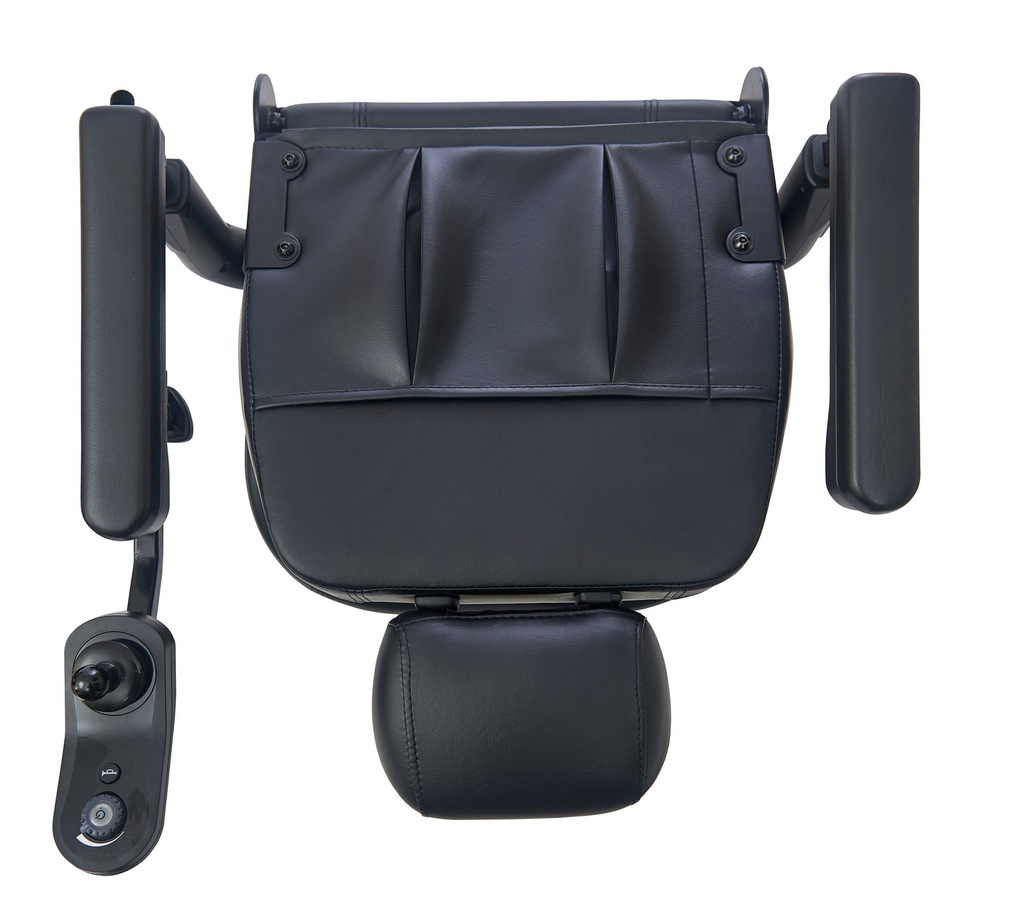 Golden BuzzAbout GP-164 power wheelchair side profile showing compact frame