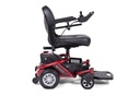 Golden Lite Rider Envy GP-162 power wheelchair right profile in cherry red