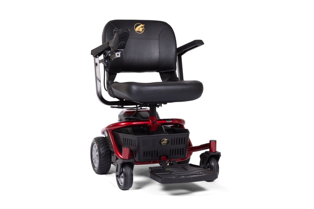 Golden Lite Rider Envy GP-162 power wheelchair seat turned for transfers