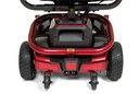 Golden Lite Rider Envy GP-162 power wheelchair rear view in cherry red