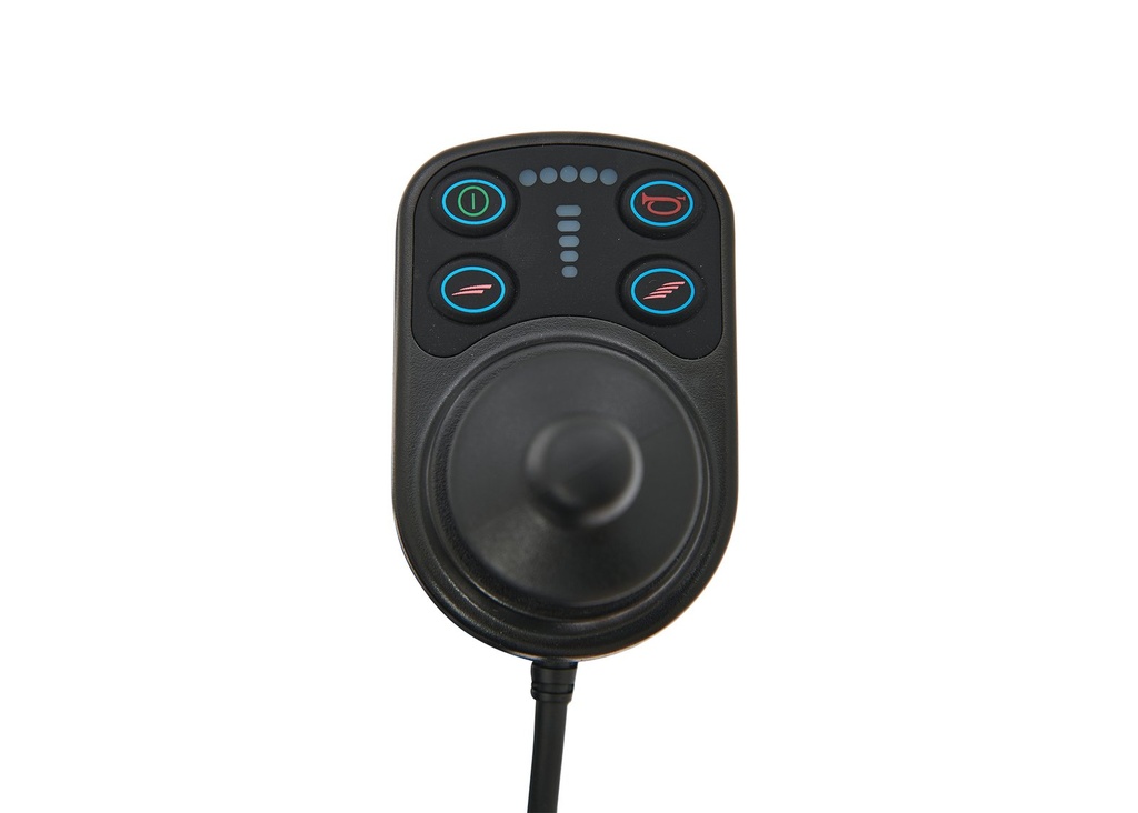 Golden Cricket GP-302 power wheelchair dash and controller detail