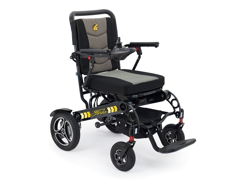 Golden Stride GP-301 power wheelchair left three-quarter view