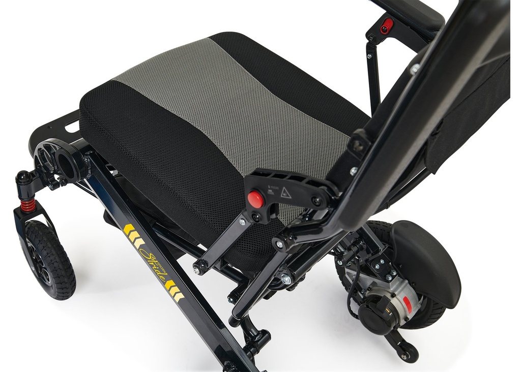 Golden Stride GP-301 transfer arm swung open for side transfers
