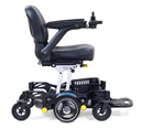 Golden Buzzaround Carry On PC GP-130 power wheelchair left profile in blue