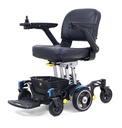 Golden Buzzaround Carry On PC GP-130 power wheelchair right three-quarter view in blue