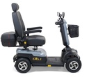 Golden Eagle GR-595 four-wheel mobility scooter in grey, left profile