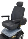Golden Eagle GR-595 captain seat and tiller detail in grey