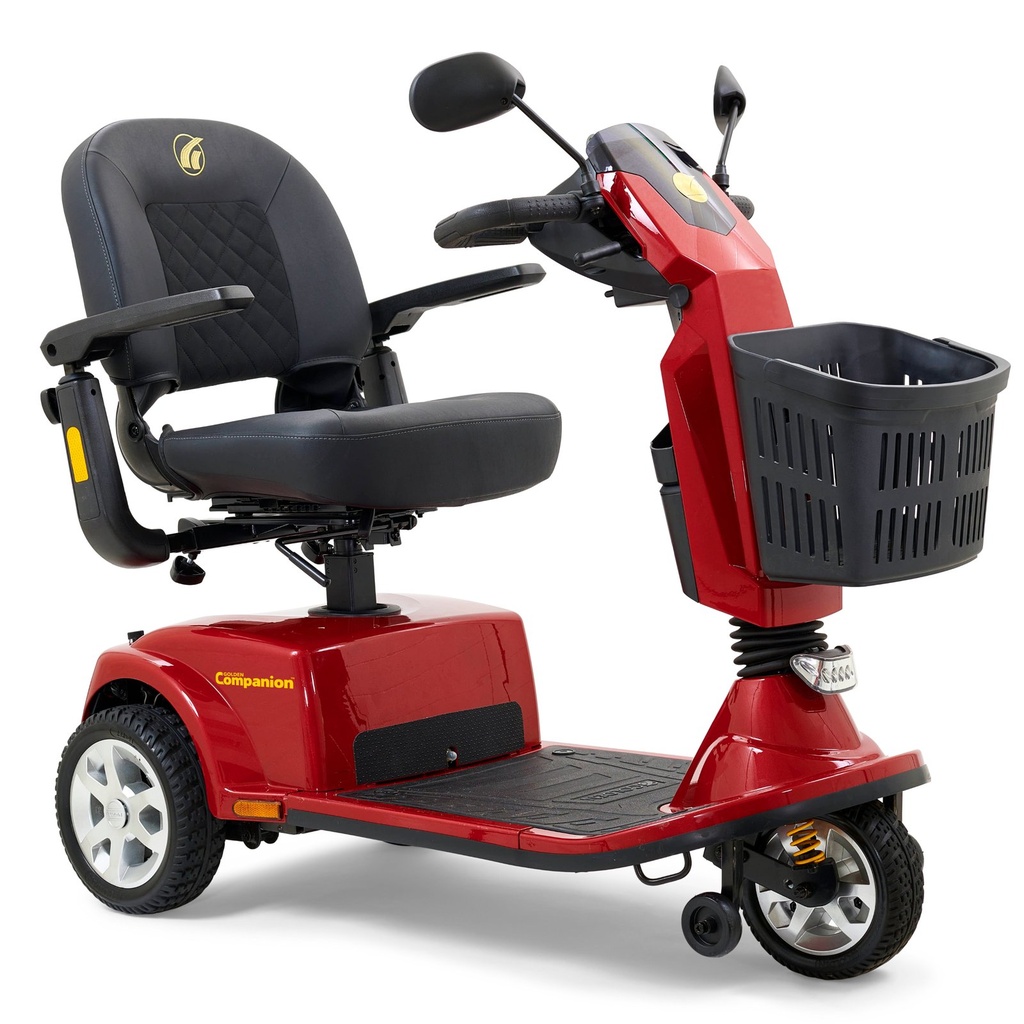 Golden Companion GC340 three-wheel full-size mobility scooter, front view