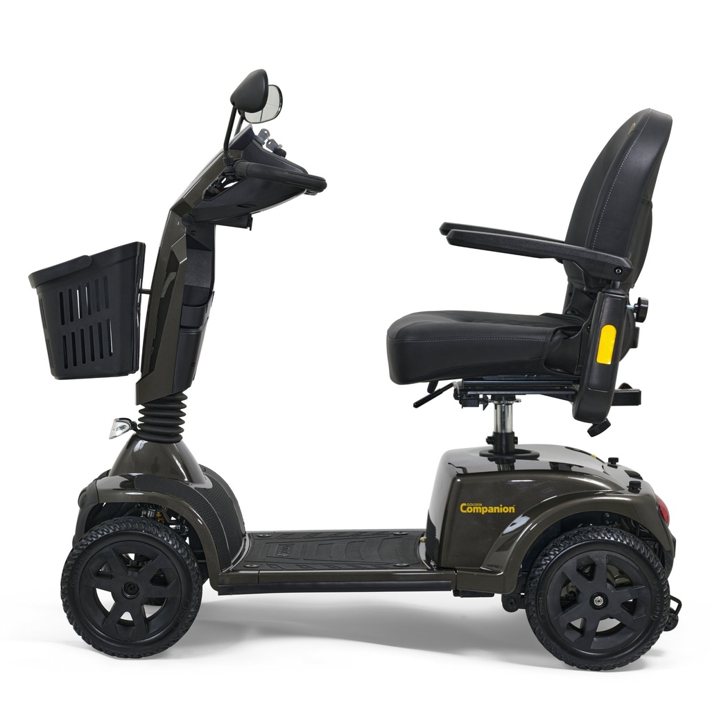 Golden Companion GC440 mobility scooter side profile in grey