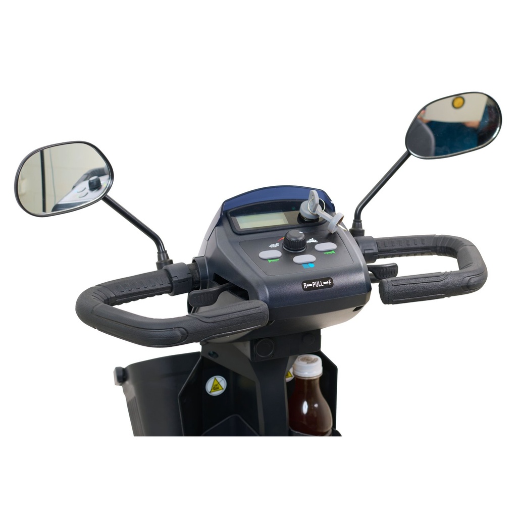 Golden Companion GC440 mobility scooter rear view in grey