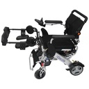 EZee Fold 3G Platinum CH4080 side view showing frog-leg front casters and 8 inch drive wheels