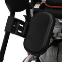 EZee Fold 3G Platinum CH4080 seat, armrests, and joystick close-up