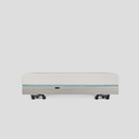 Orthex Sophia 4 homecare bed lying flat with pale grey cover