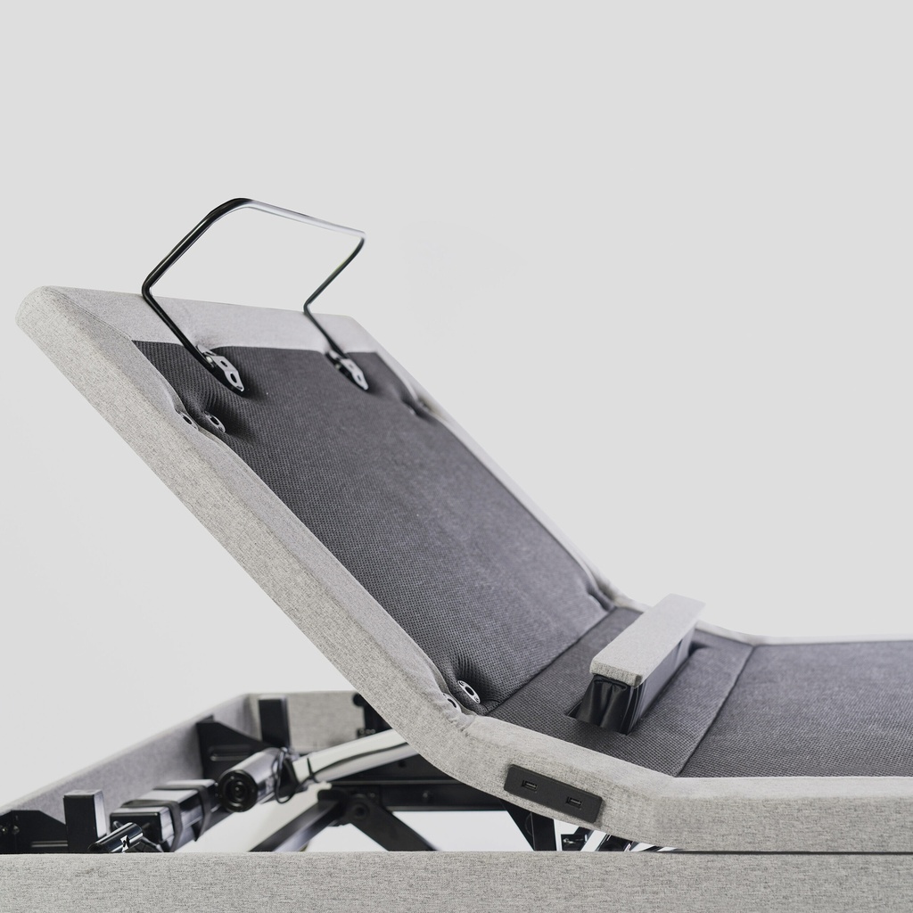 Orthex Sophia 4 homecare bed with lumbar support raised