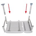 Drive Padded Transfer Bench - 12005KD-1 84283 transfer bench,  tub transfer bench,  bath transfer bench,  transfer bench,  shower transfer bench