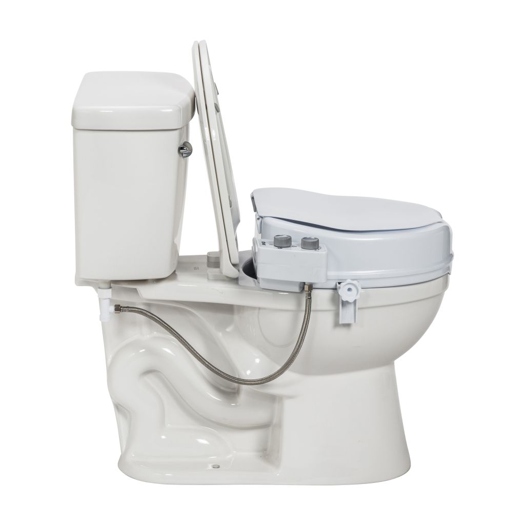 PreserveTech Raised Toilet Seat with Bidet, 5" - RTL12C005-WH Rtl12c005 wh 3 Universal Raised Toilet Seat