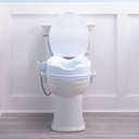 PreserveTech Raised Toilet Seat with Bidet, 5" - RTL12C005-WH Rtl12c005 wh 4 Universal Raised Toilet Seat