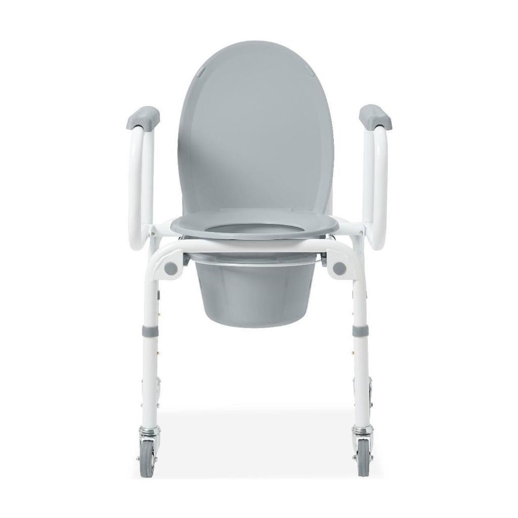 Medline Drop-Arm Commode with Wheels - G1-303DWX1 Medline drop arm commode with wheels 1 Drop-Arm Commode