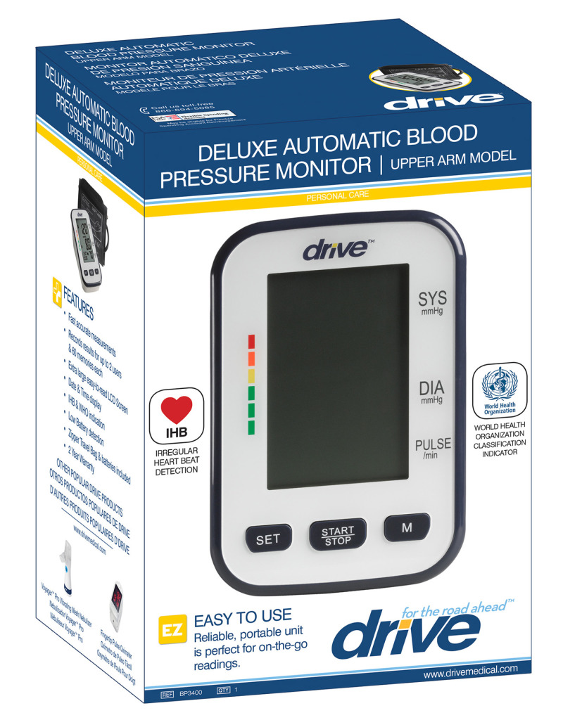 Deluxe Automatic Blood Pressure Monitor, Upper Arm 296650 Deluxe Automatic Upper Arm