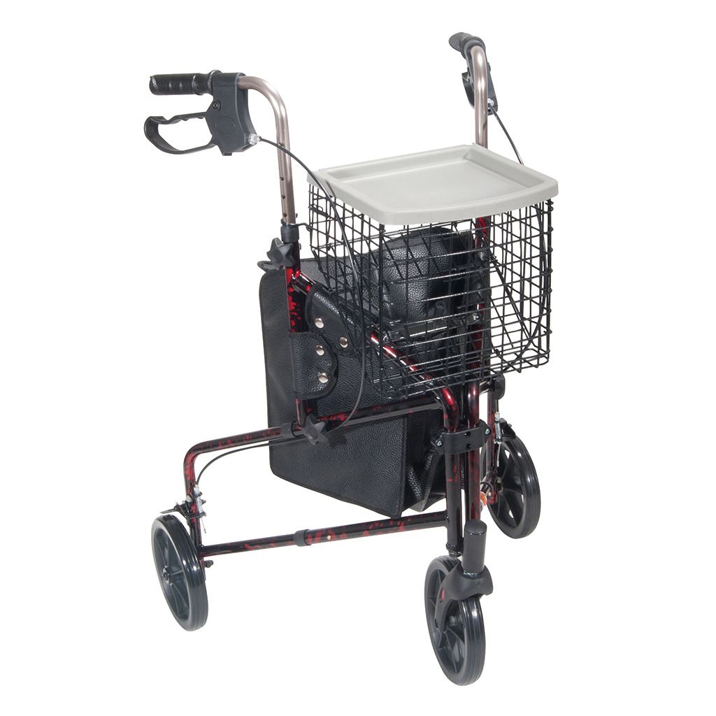Drive Deluxe 3 Wheel Rollator - Aluminum 170941 Mobb 3 Wheel Aluminum Rollator