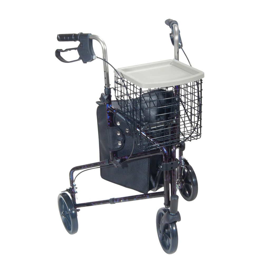 Drive Deluxe 3 Wheel Rollator - Aluminum 219990 Mobb 3 Wheel Aluminum Rollator