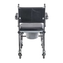 Drive Medical Upholstered Drop Arm Wheeled Commode