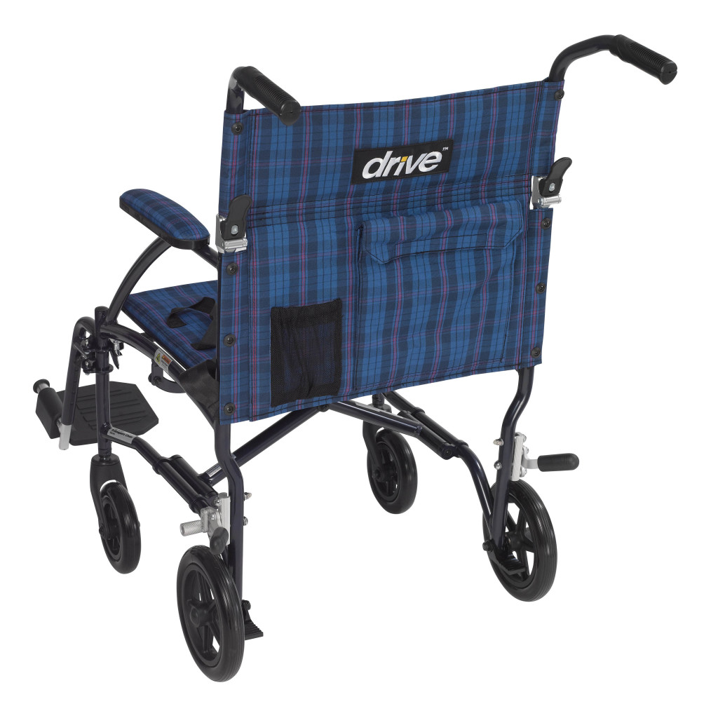 Drive Fly-Lite Aluminum Transport Chair - DFL19-BL Dfl19 bl 3 Airgo Comfort-Plus XC