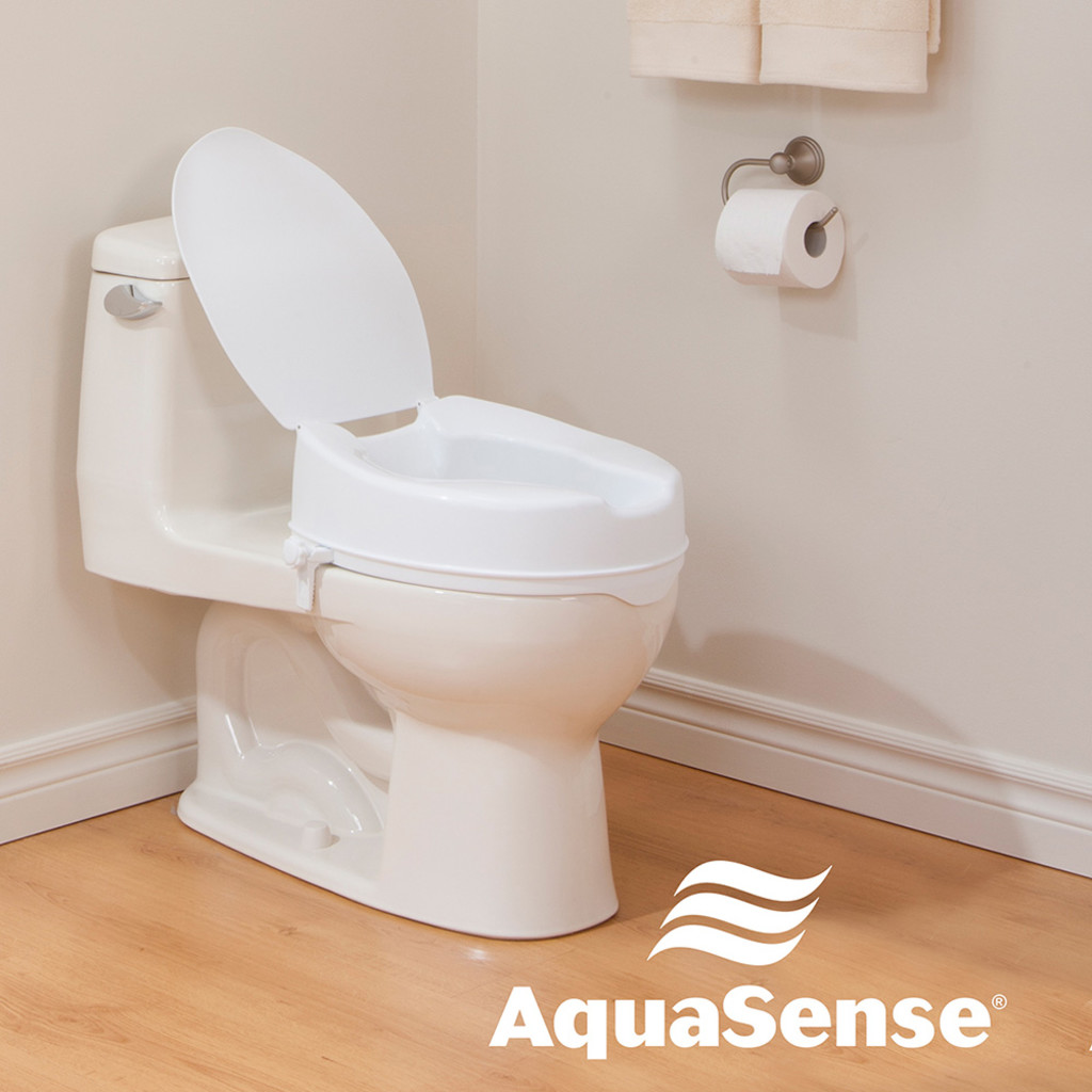 AquaSense Raised Toilet Seat with Lid - 770-626 & 770-629 770 626 1