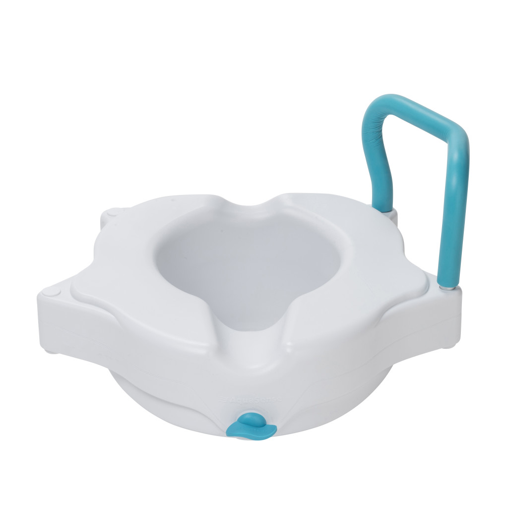 AquaSense 3-in-1 Contoured Raised Toilet Seat, 2" - 770-617 3705 1 3 Contoured Raised Toilet Seat