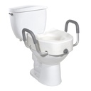 Drive Premium Plastic, Raised, Elongated Toilet Seat with Lock