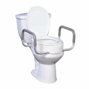 Premium Raised Toilet Seat with Removable Arms