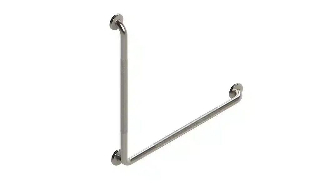 [G125SK30X30F9] L -Shaped Grab Bar Stainless Knurled - 1 Pack