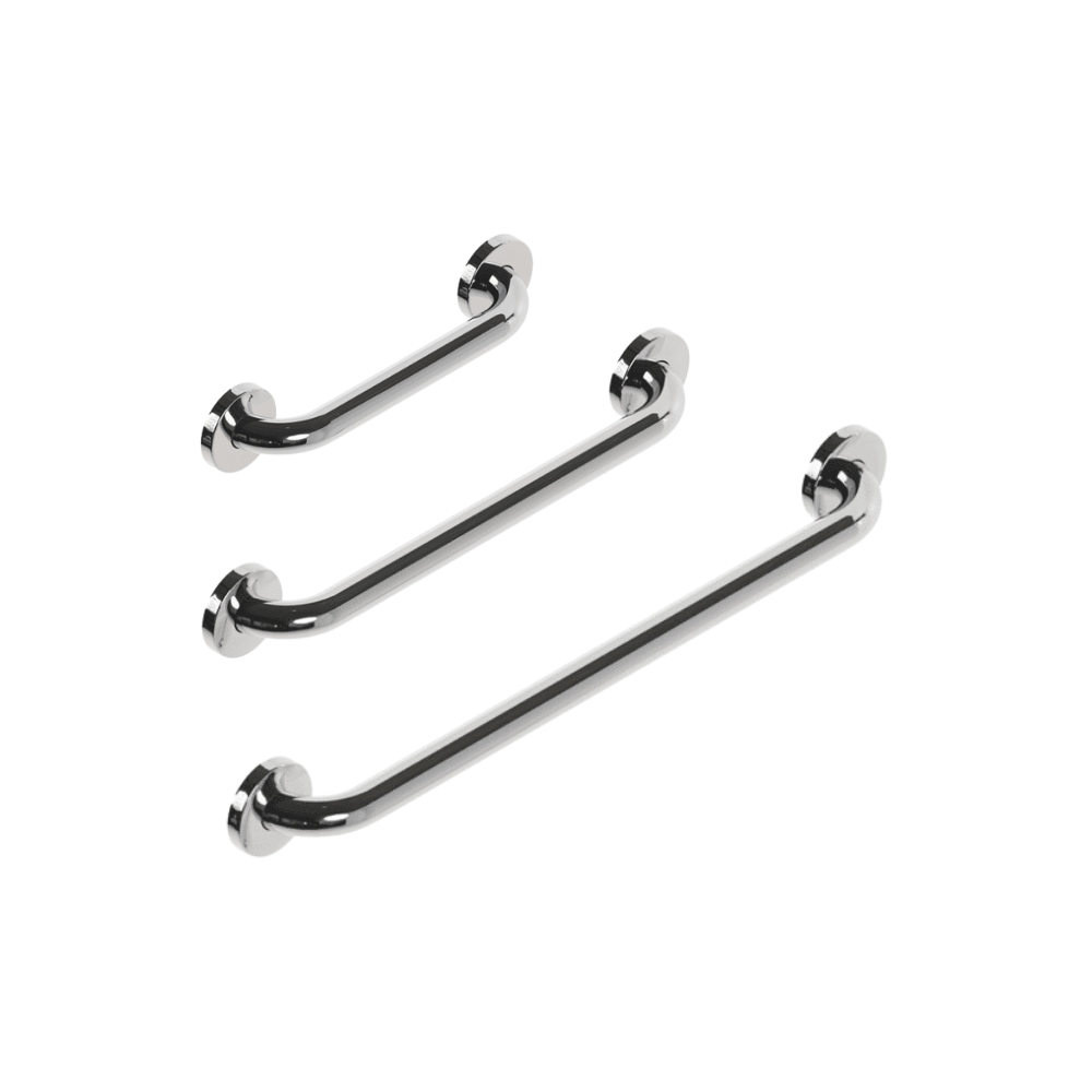 [G125CP24F9-10PK] Healthcraft 24" Grab Bar Polished Stainless Steel Chrome