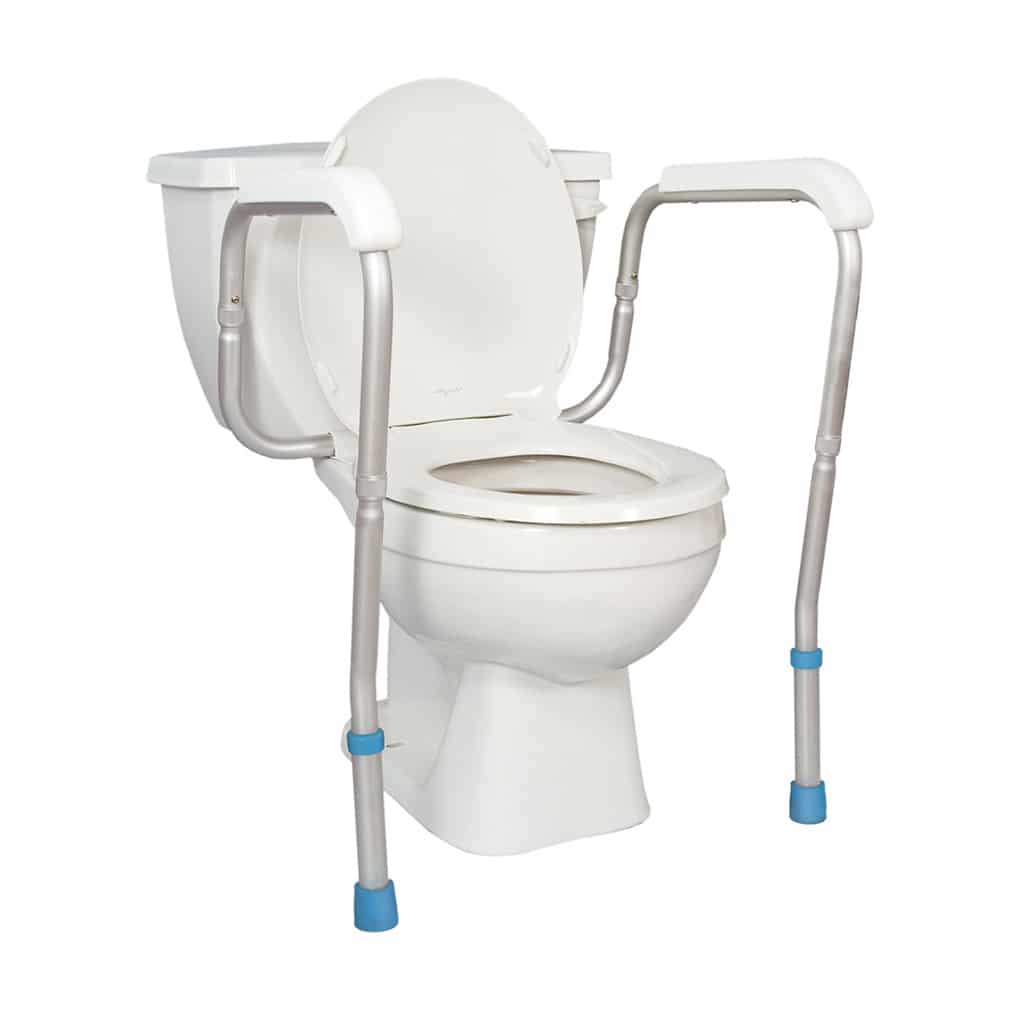 [770-665] Aquasense Adjustable Toilet Safety Rails, to Floor