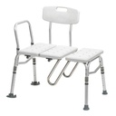 Drive Splash Defense Transfer Bench with Curtain Guard