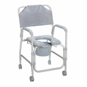 Drive Aluminum Shower Chair and Commode with Casters