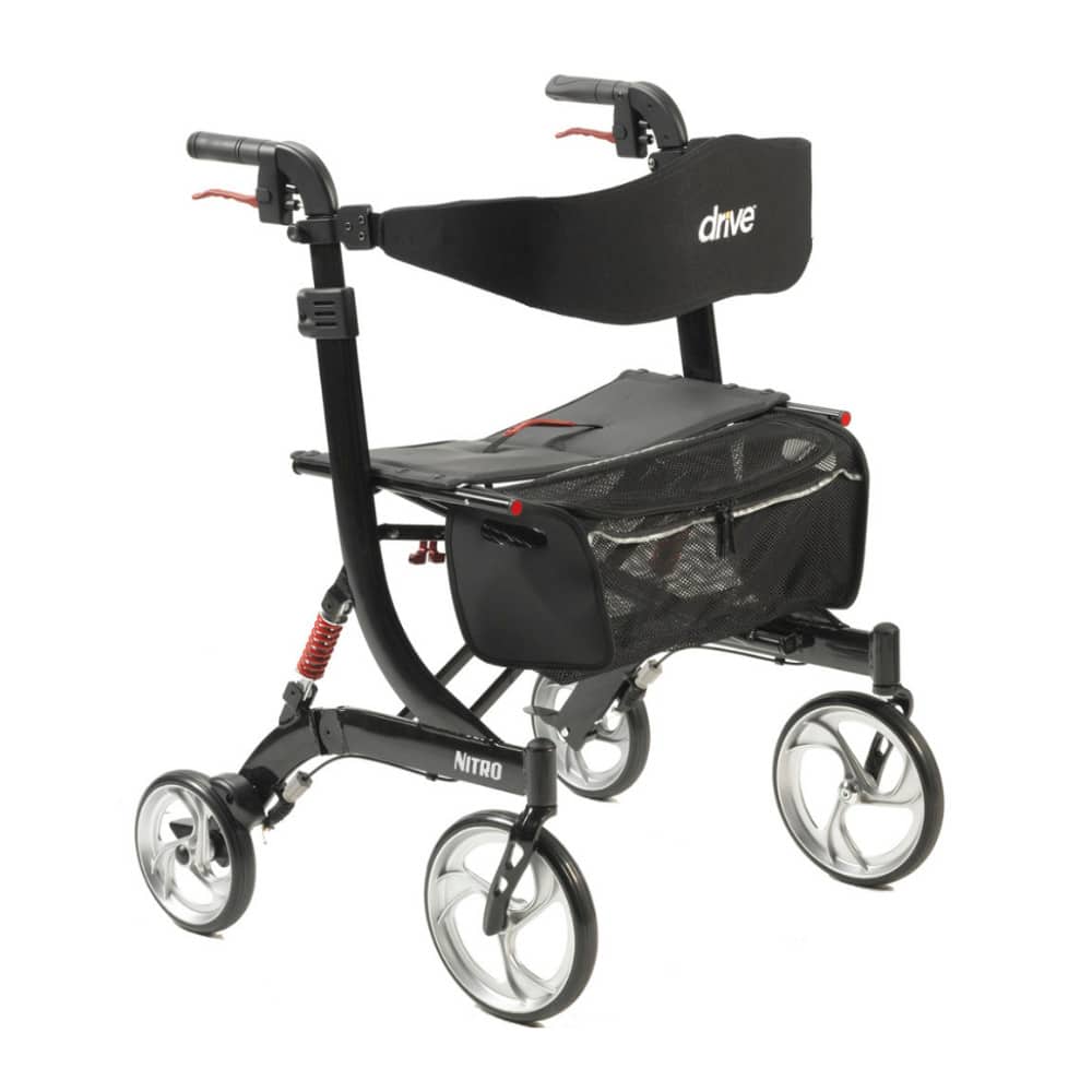 [10266HD-BK] Drive Nitro Heavy Duty Rollator (AA0001238)