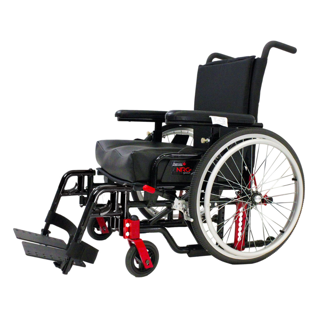 [WM0001134] Maple Leaf NRG+ Gold Category 2 Wheelchair (WM0001134) (BLACK, 16" W, 16" D)