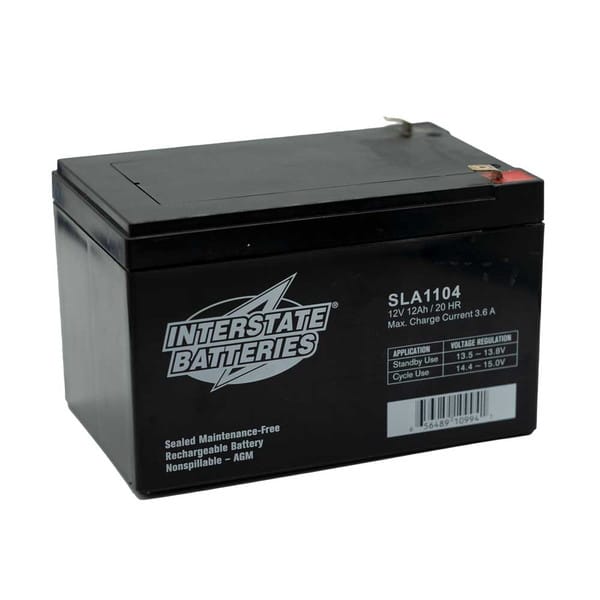 [SLA1104] Interstate SLA1104 12V 12Ah AGM Battery