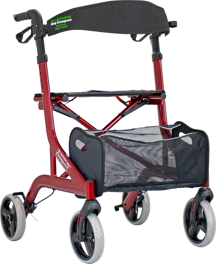 [805-S19BK] Nighthawk Ovation Rollator - Category 3 (Mw3Nm1005) (BLACK)