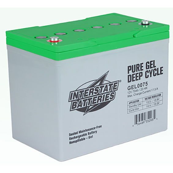 [GEL0075] Gel007512V 70Ah Grp 24 Gel Deep Cycle Ins