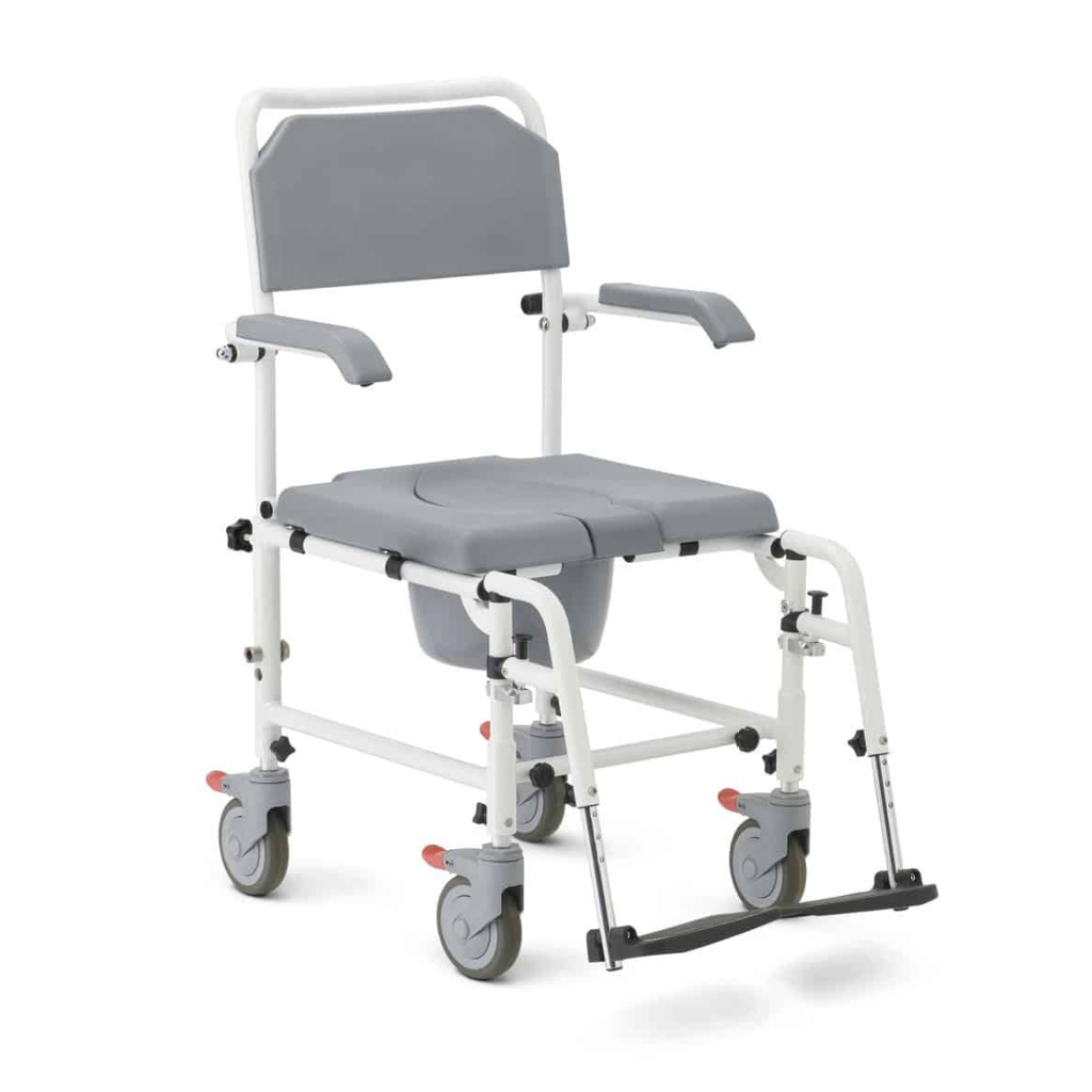 [G1-504WCPX1] Medline Aluminum Shower Commode Transport Chair