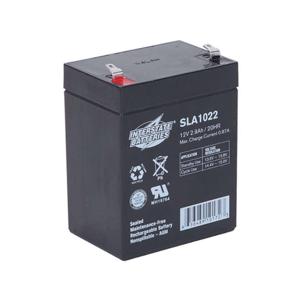 [SLA1022] Interstate SLA1022 12V 2.9Ah AGM Battery