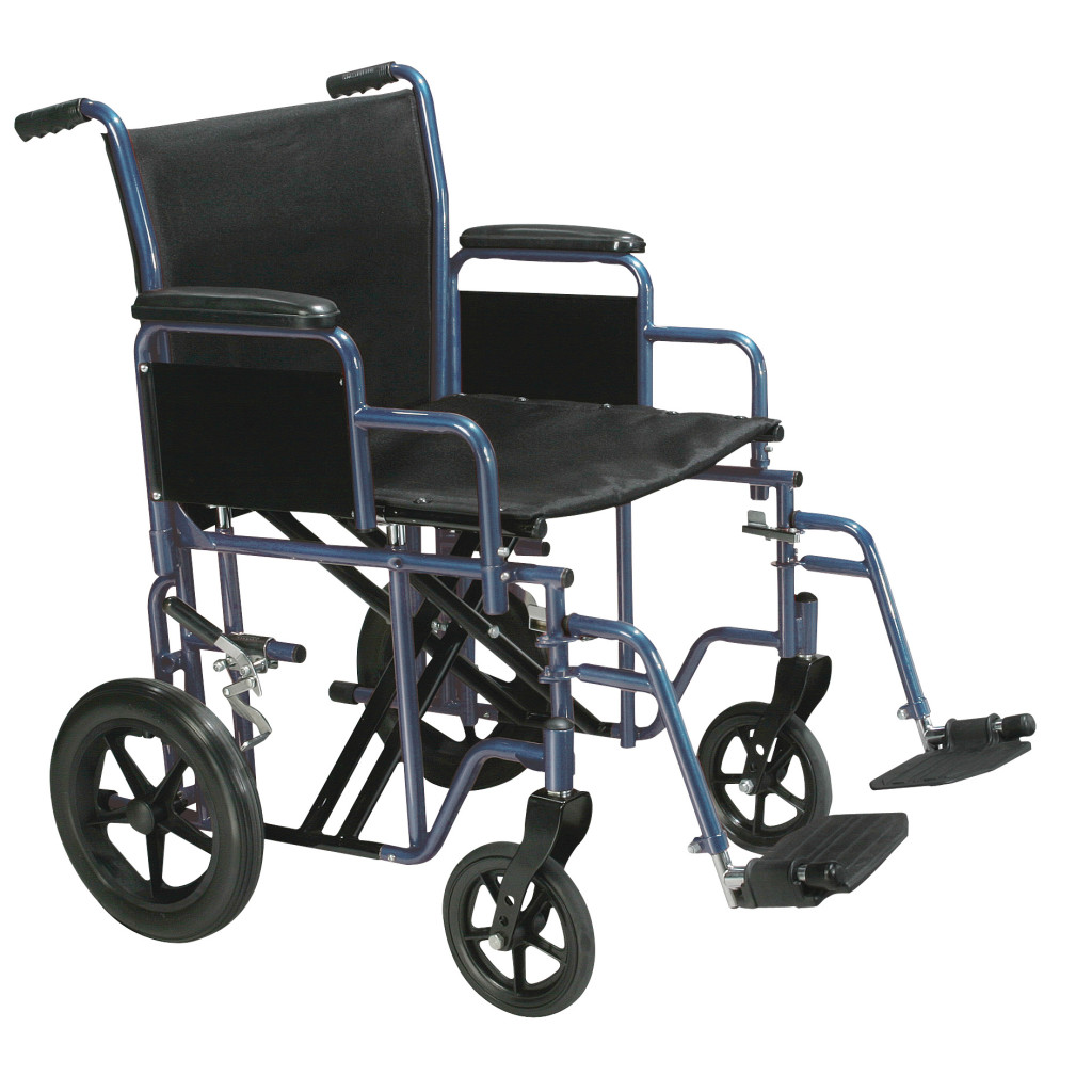 [BTR20-B] Drive 20" Bariatric Steel Transport Chair - BTR20