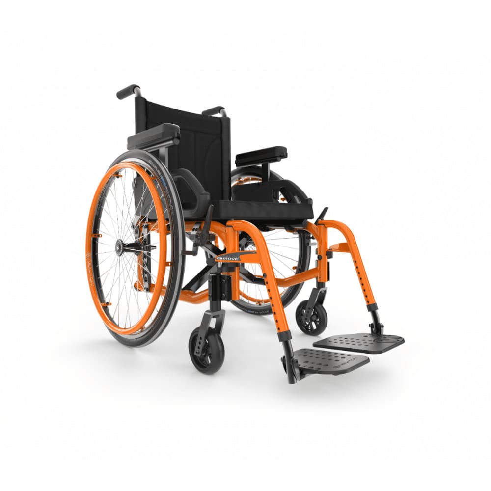 [WM0001196] Motion Composites Move Folding Category 2 Wheelchair (WM0001196) (BLACK, 14" W, 16" D)