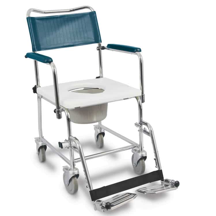 [770-365] Medpro Euro Shower Commode - Chrome Coated