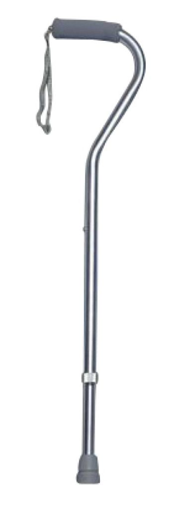 [730-320] Airgo Offset Handle Aluminum Cane (SILVER)