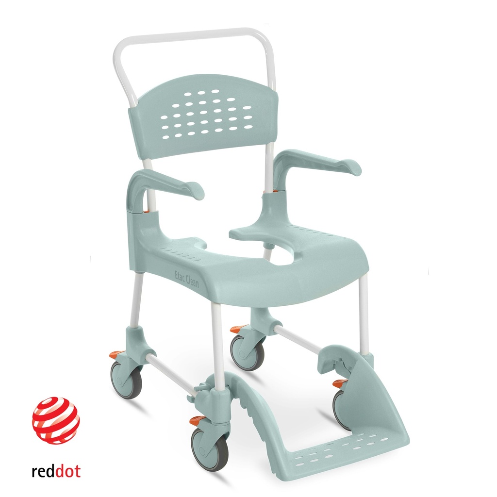 [E80229207] Etac Clean Mobile Shower Commode Chair