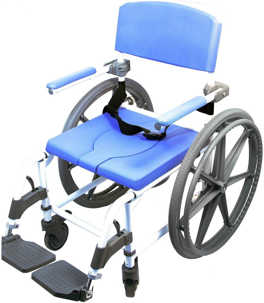 [HL185-24] Aluminum Commode 20" With 24" Wheels