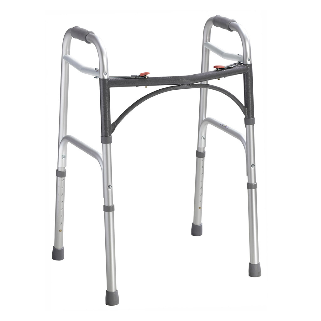[10200-1] Deluxe Folding Walker, Two Button